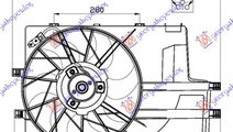 Electroventilator Intercooler (290mm) - Mercedes V...