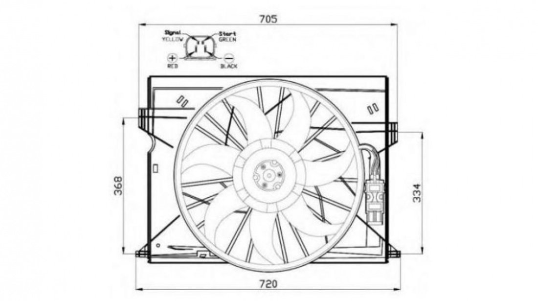 Electroventilator Mercedes CLS (C219) 2004-2011 #2 05062003