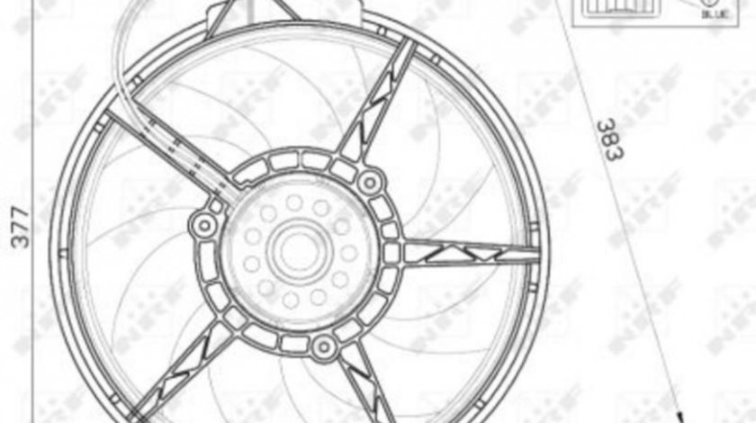 Electroventilator Mercedes V-CLASS (638/2) 1996-2003 #2 128136N