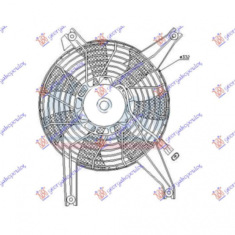 Electroventilator - Mitsubishi Lancer (Ck1) 1995