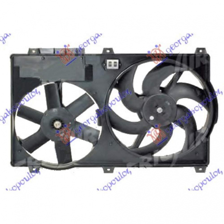 Electroventilator (Mot+Shroud) Dsl 335mm - Peugeot 406 Sdn 1996 , 1254.74