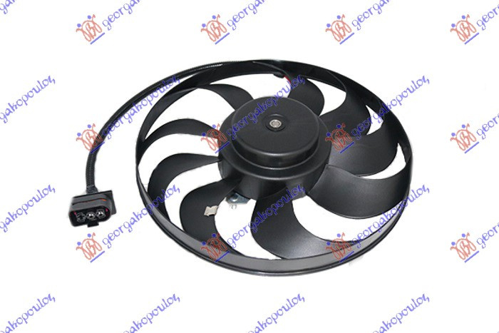 Electroventilator (Motor+Fan) (290mm) - Vw Golf Iv 1998 , 1j0959455p