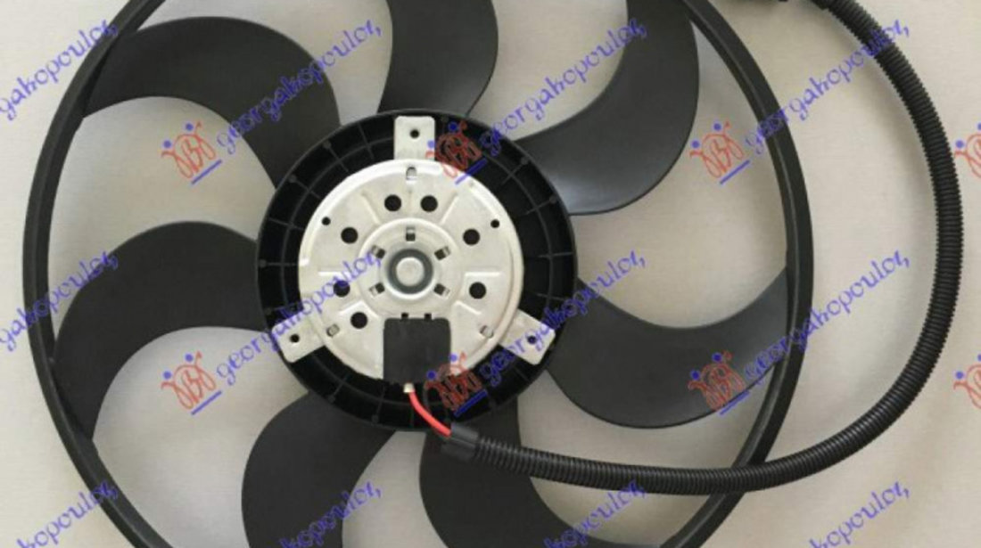 Electroventilator (Motor-Fan) (2pin) (290mm) - Vw Transporter (T5) 2003 , 7h0959455d