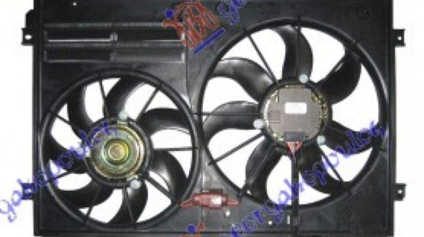 Electroventilator (Motor+Fan) (300mm) - Audi A1 2010 , 5q0959455ah