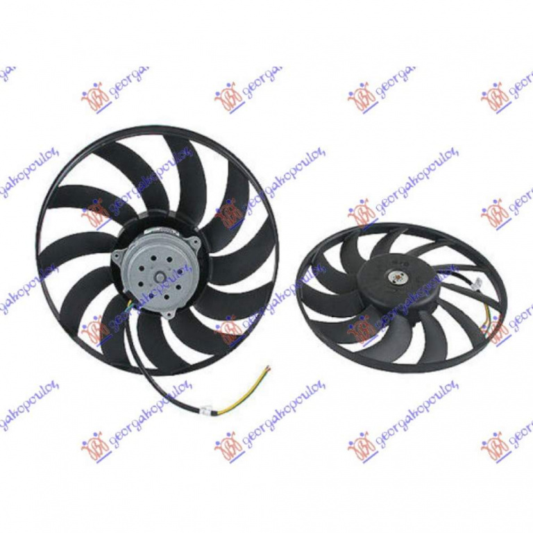 Electroventilator (Motor+Fan) (325mm) - Seat Toledo 2012 , 6q0959455af