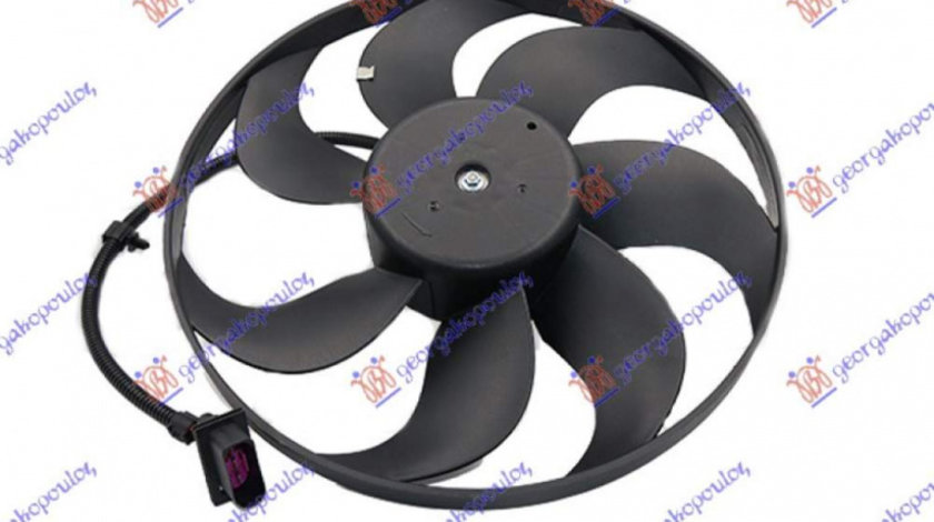 Electroventilator (Motor+Fan) (345mm) - Skoda Fabia 2010 , 6e0959455a