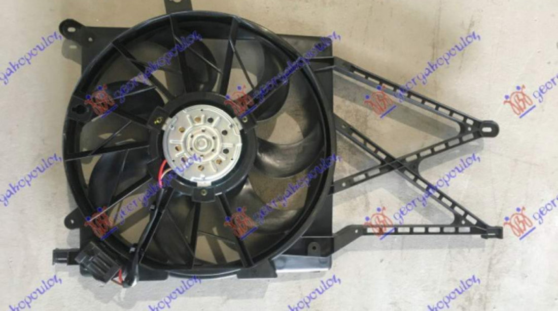 Electroventilator (Motor+Fan) (390mm) (2pin) - Opel Zafira 2005 , 13207167