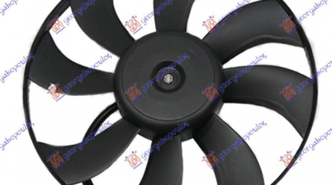 Electroventilator (Motor+Fan) (390mm) - Skoda Fabia 2010 , 6q0959455d