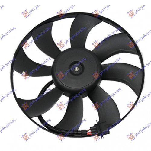 Electroventilator (Motor+Fan) (390mm) - Skoda Fabia 2007 , 6q0959455d