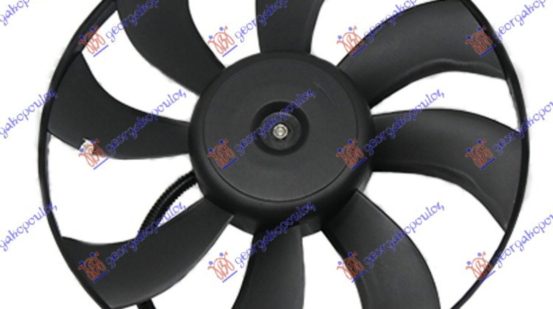 Electroventilator (Motor+Fan) (390mm) - Vw Polo 2002 , 6q0959455d