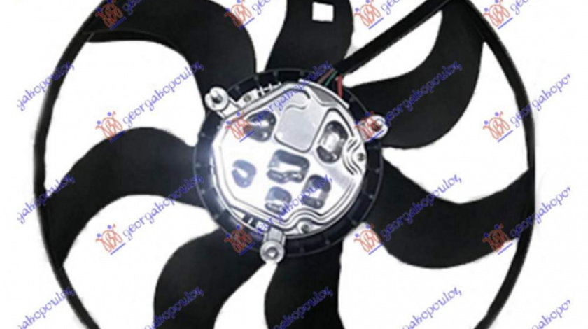 Electroventilator (Motor+Fan) (395mm) (400w) (4pin) - Vw Cross Polo 2009 , 6r0959455d