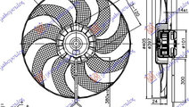 Electroventilator (Motor+Fan )(400mm) (4pin) 1 4-1...