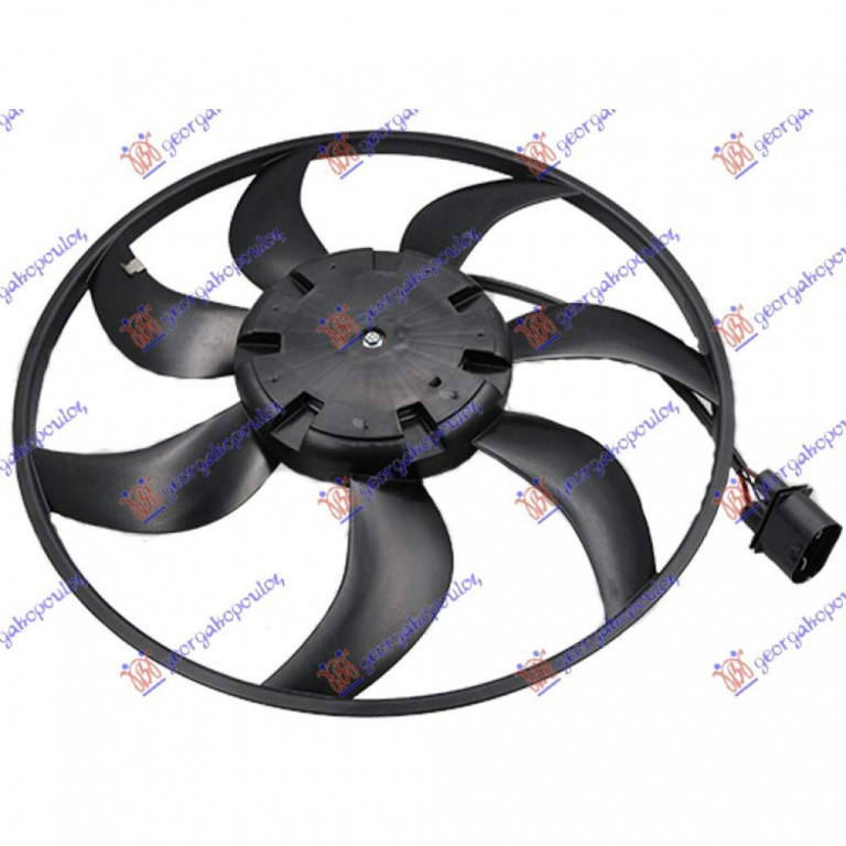 Electroventilator (Motor+Fan) (445mm) (310w) (4pin) - Seat Leon 2013 , 5q0959455f