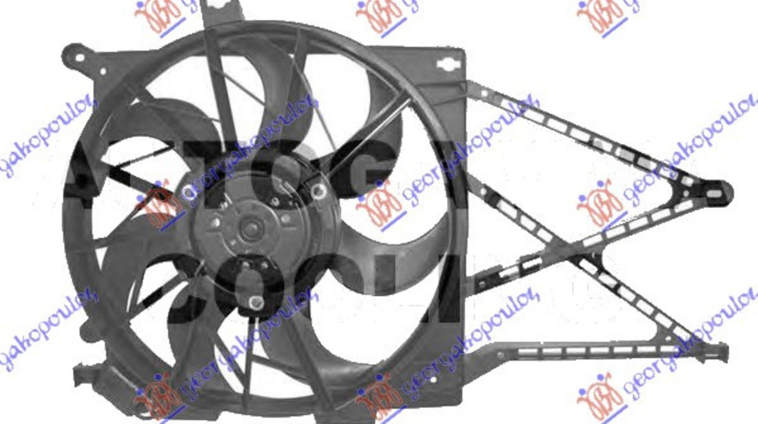 Electroventilator - Opel Astra H 2004 , 1314552