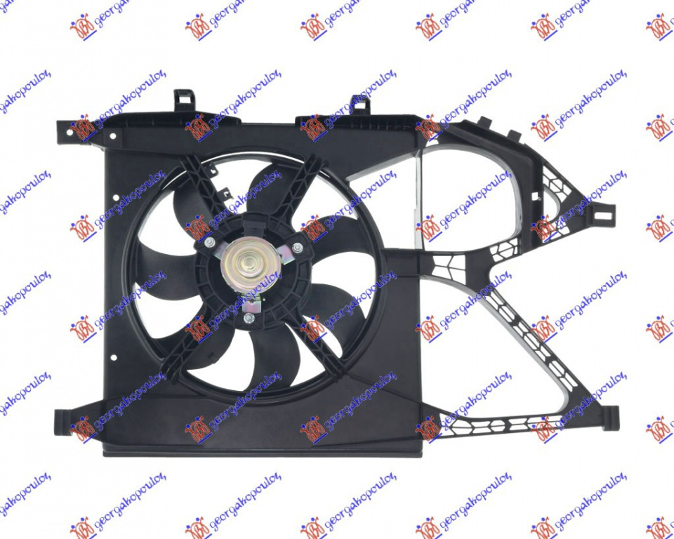 Electroventilator - Opel Corsa C2000 2001 , 1314450