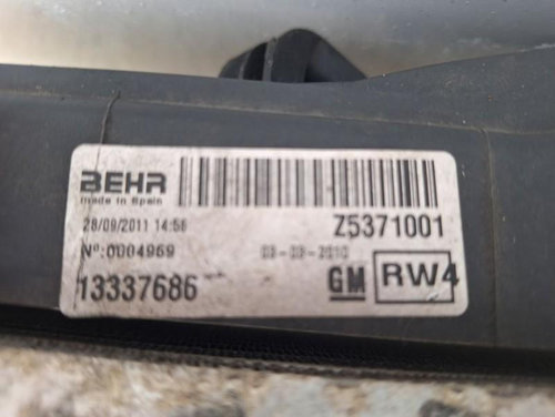 Electroventilator Opel Meriva B facelift 2014-2017 13337686 RW4