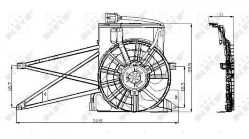 Electroventilator Opel VECTRA B (36_) 1995-2002 #2 05071006