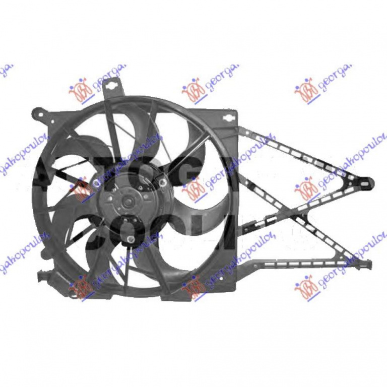 Electroventilator - Opel Zafira 2005 , 1314552