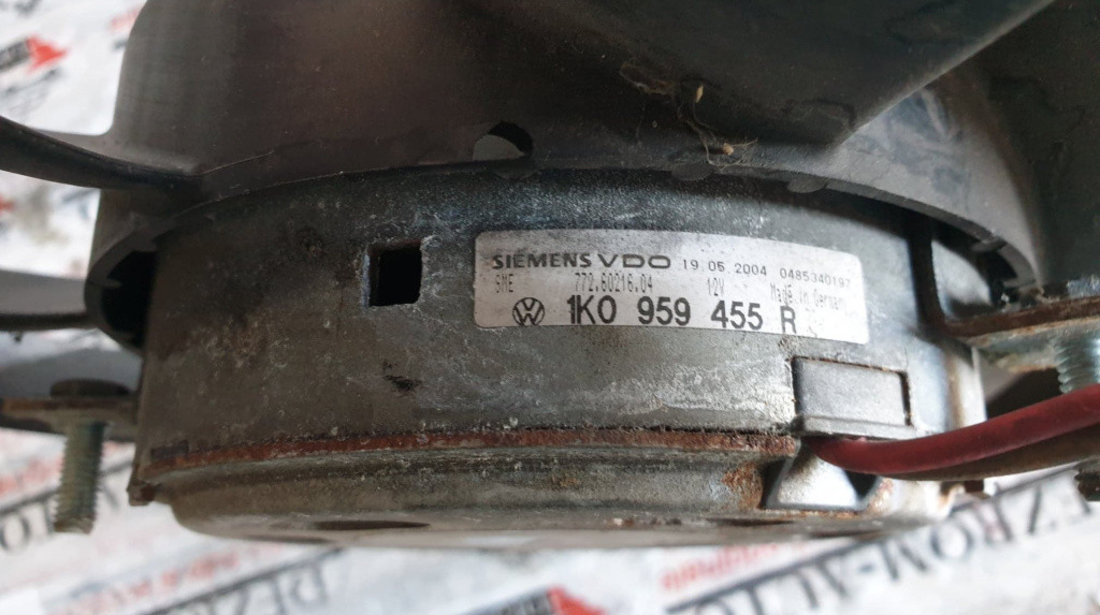 Electroventilator original SKODA Octavia II 1.6 tdi 105 cai cod piesa : 1K0959455R