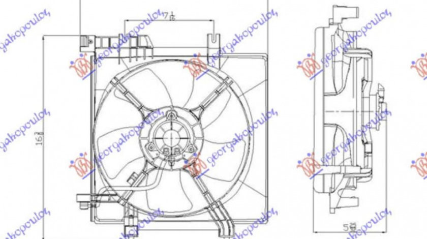 Electroventilator Pentru 1 6-2 0 Benzina (342mm) (2pin) - Subaru Xv 2012 , 73310sg000