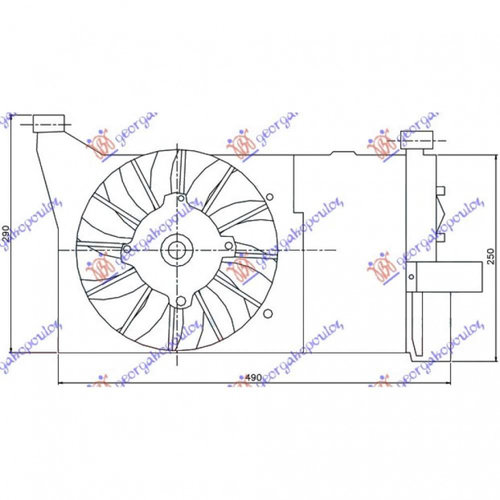 Electroventilator Pentru 900i-S-1 1 - Fiat Seicento 2001 , 46519308