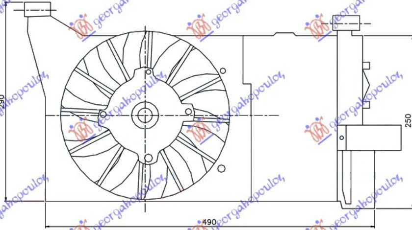 Electroventilator Pentru 900i-S-1 1 - Fiat Seicento 1998 , 46519308