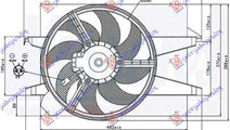 Electroventilator (Petr-Diesel) -Ac/ - Ford Fusion...
