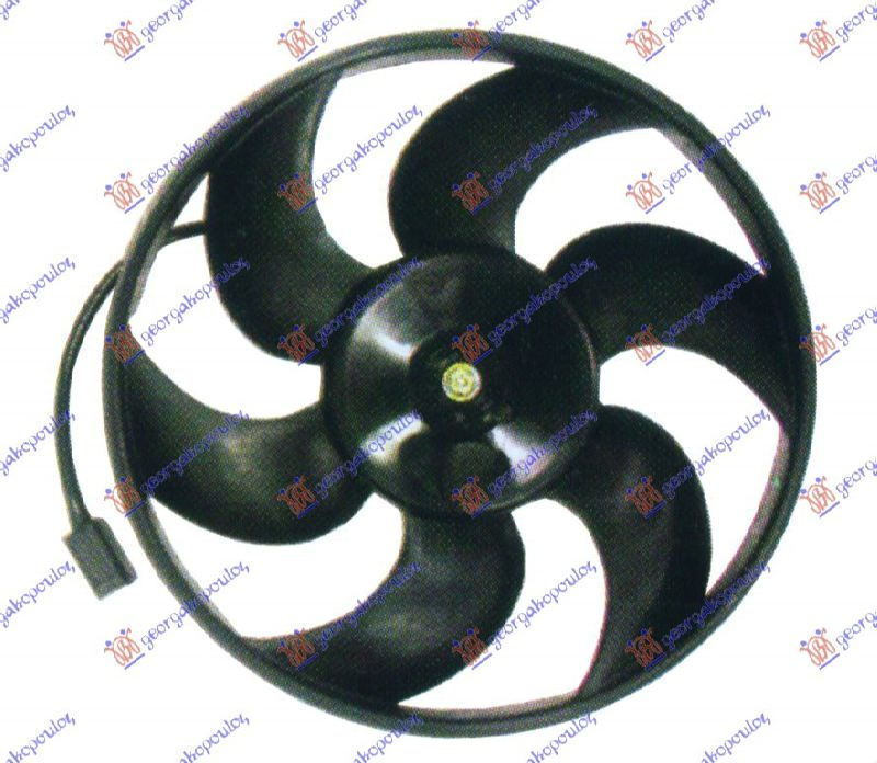 Electroventilator - Peugeot 405 1987 , 125312a