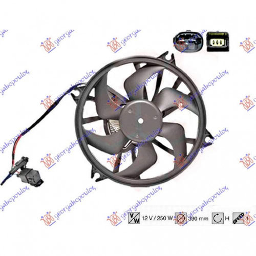 Electroventilator - Peugeot Partner 2015 , 9673999880