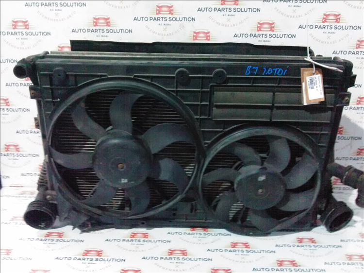 Electroventilator radiator AC 2.0 TDI VW PASSAT B6 an fabr.2008