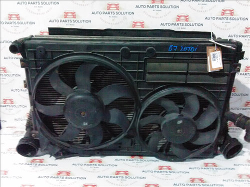 Electroventilator radiator AC 2.0 TDI VW PASSAT B6 an fabr.2008