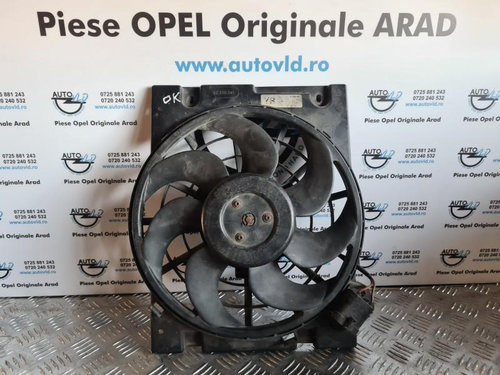 Electroventilator radiator clima AC Opel Zafira A 1999-2005 1.7 DTI; 2.0 DTI; 1.7 CDTI; 2.2 DTI; 1.4...