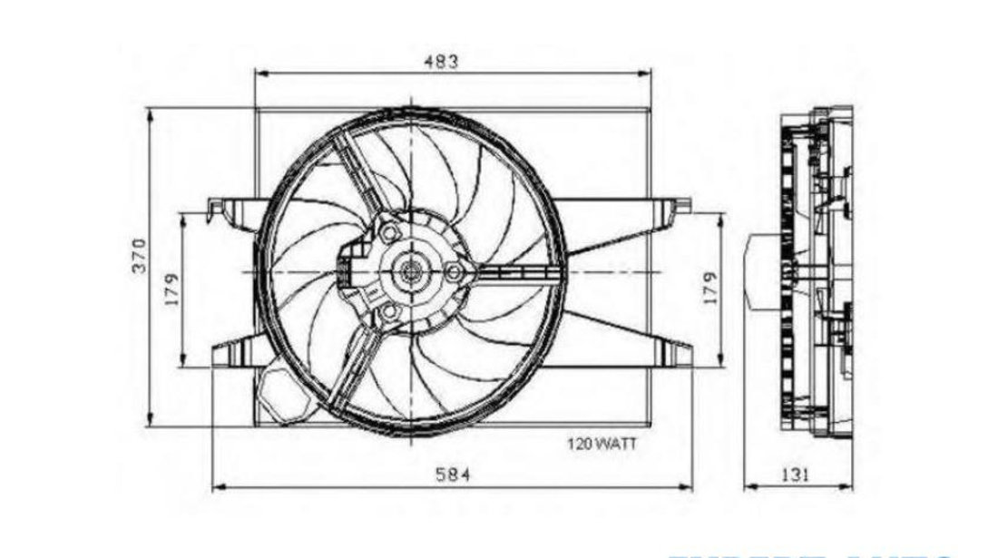 Electroventilator radiator Ford FIESTA V (JH_, JD_) 2001-2010 #2 05051411