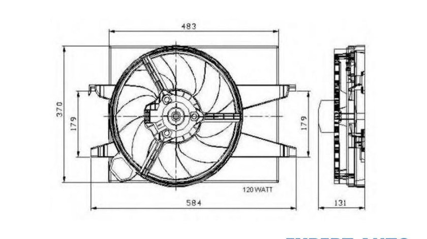 Electroventilator radiator Ford FIESTA V (JH_, JD_) 2001-2010 #2 05051411