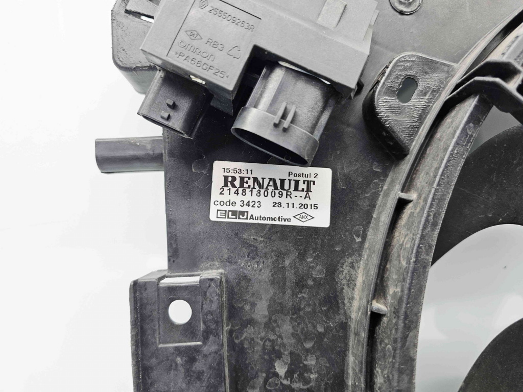 Electroventilator Renault Clio 4 (B98) Hatchback [Fabr 2012-2020] 214818009R 1.2 Benz D4F740 55KW / 75CP