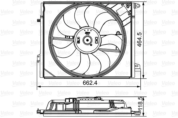 Electroventilator Renault Megane 4 Hatchback NOU 214813939R 214810118R VALEO