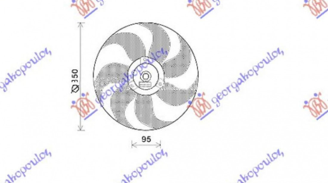 Electroventilator - Seat Arosa 1997 , 6n0959455c