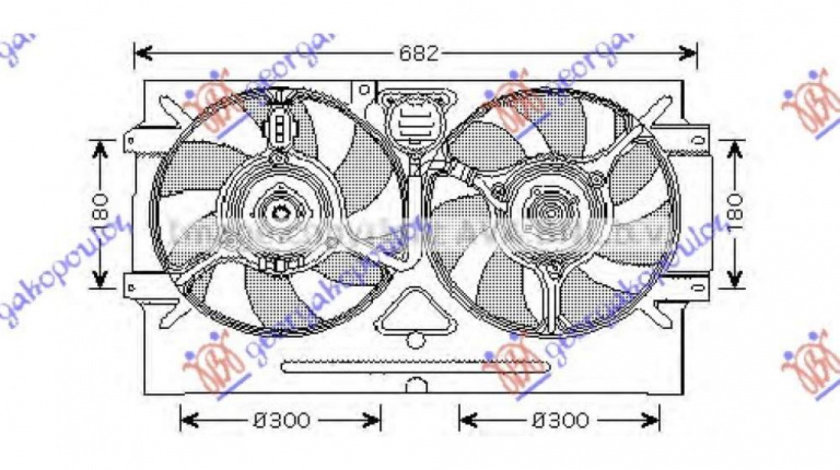 Electroventilator - Seat Cordoba 1999 , 6k0121191