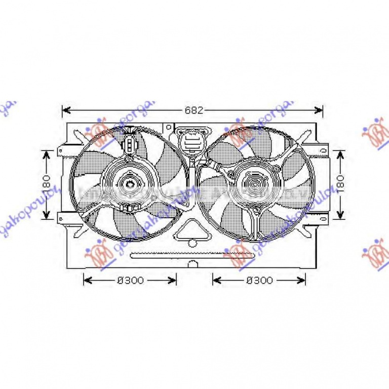 Electroventilator - Seat Ibiza 1999 , 6k0121191