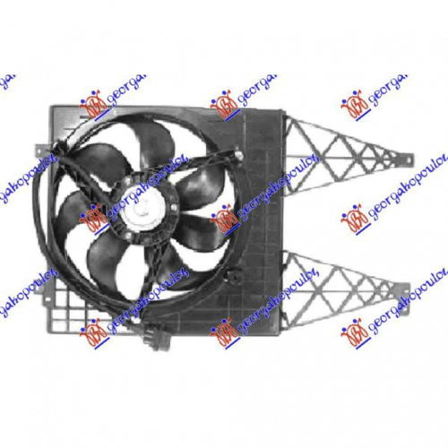 Electroventilator - Seat Toledo 1999 , 1j0121207l