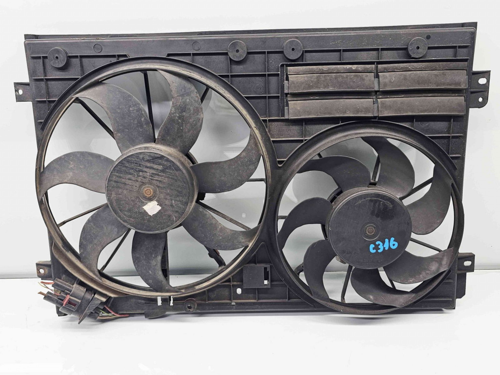 Electroventilator Skoda Octavia 2 (1Z3) [Fabr 2004-2013] 1K0121207 2.0 TDI BKD 103KW / 140CP