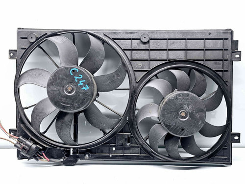 Electroventilator Skoda Octavia 2 (1Z3) [Fabr 2004-2013] 1K0121207BB 1.4 Benz CAXA 90KW / 122CP 1.4 ...
