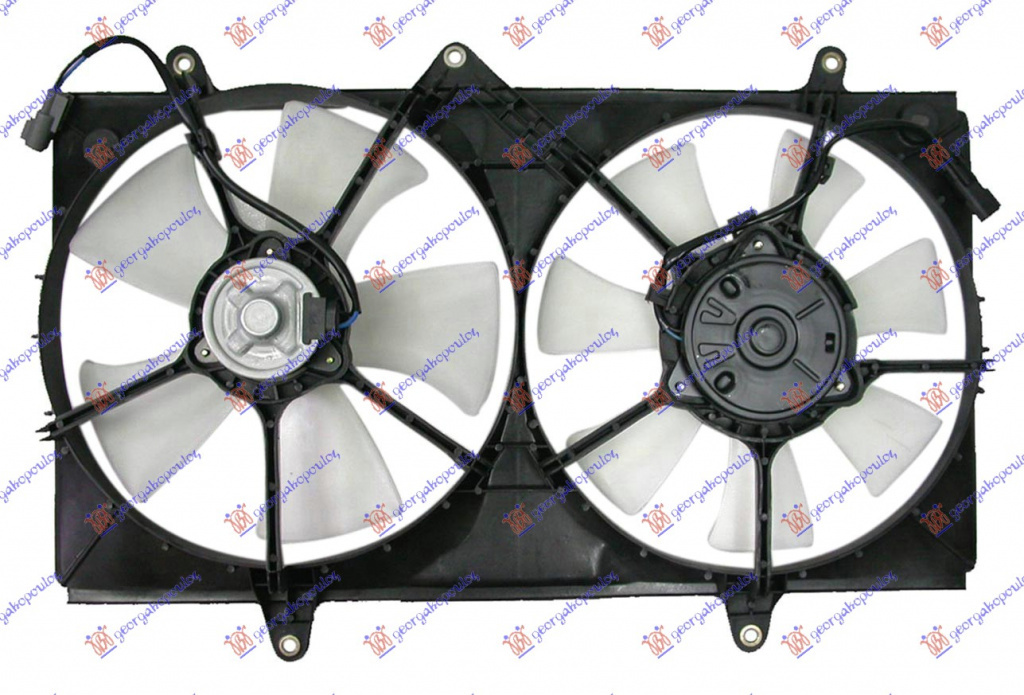 Electroventilator - Toyota Corolla (E 11) Sdn 19997 1998 , 16363-0d010