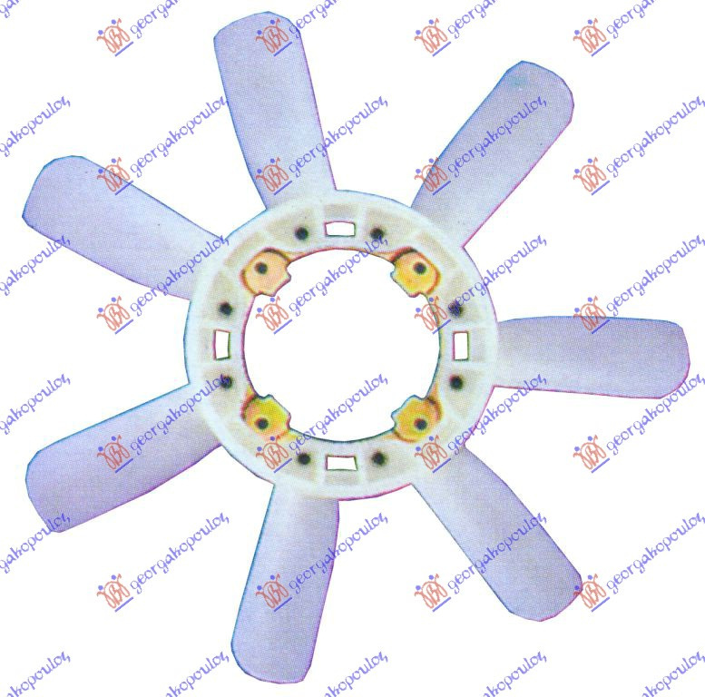 Electroventilator - Toyota Hilux- (Yn 85) 2 Usi 1989 , 16361-54040