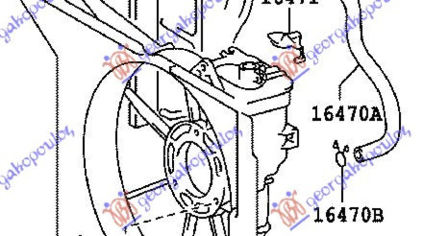 Electroventilator - Toyota Yaris 1999 , 16711-23050