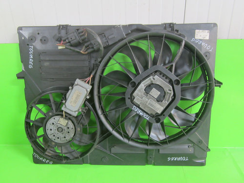 ELECTROVENTILATOR / VENTILATOR RADIATOR APA VW TOUAREG 3.0 V6 TDI FAB. 2002 - 2010 ⭐⭐⭐⭐⭐
