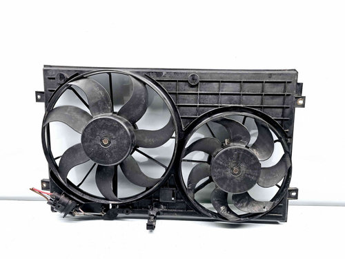 Electroventilator Volkswagen Caddy 3 (2KA, 2KH) [Fabr 2004-2009] 1K0121207T 1.6 Benz BSE 75KW / 102C...