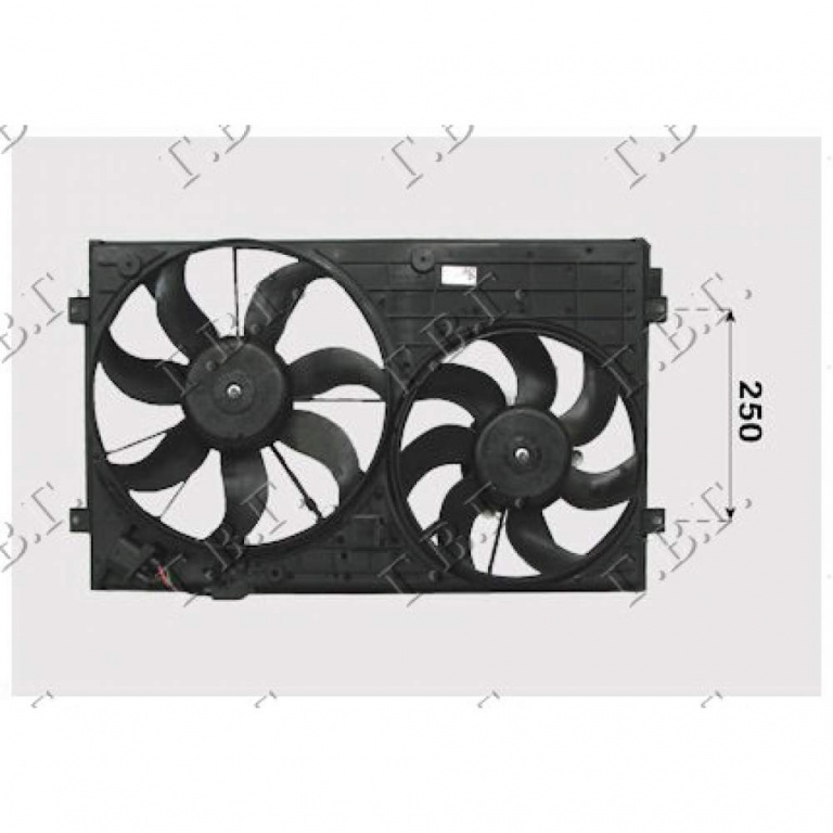 Electroventilator - Vw Golf Vi Variant 2009 , 1k0121205ad