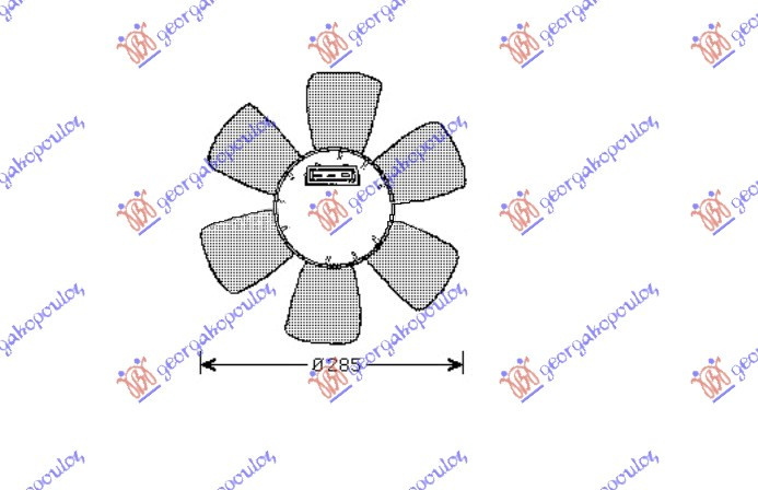 Electroventilator - Vw Passat 1989 , 165959455am