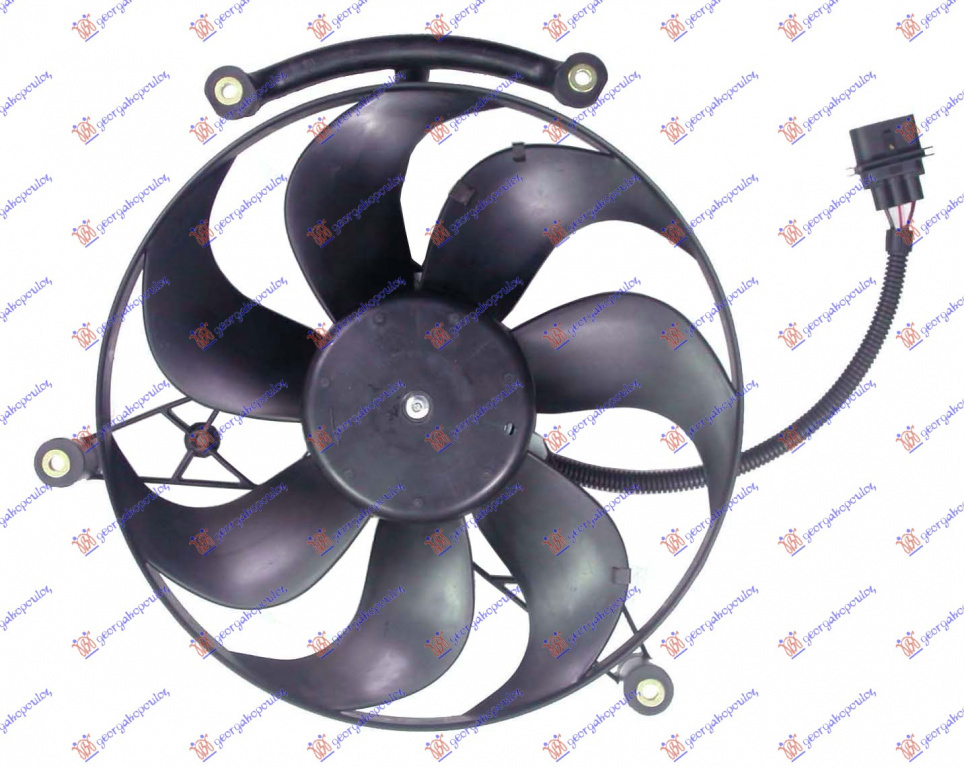Electroventilator - Vw Polo 1999 , 6n0121209c